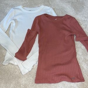2 PACK- Hollister Long Sleeve Shirts